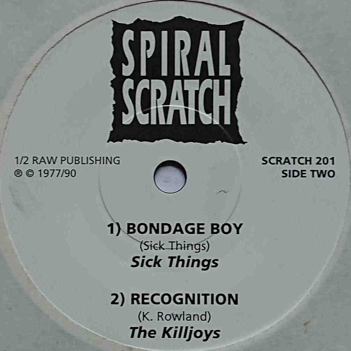 SCRATCH 201 Anarchy in the UK Sex Pistols / The Users / Sick Things / The Killjoys  Label